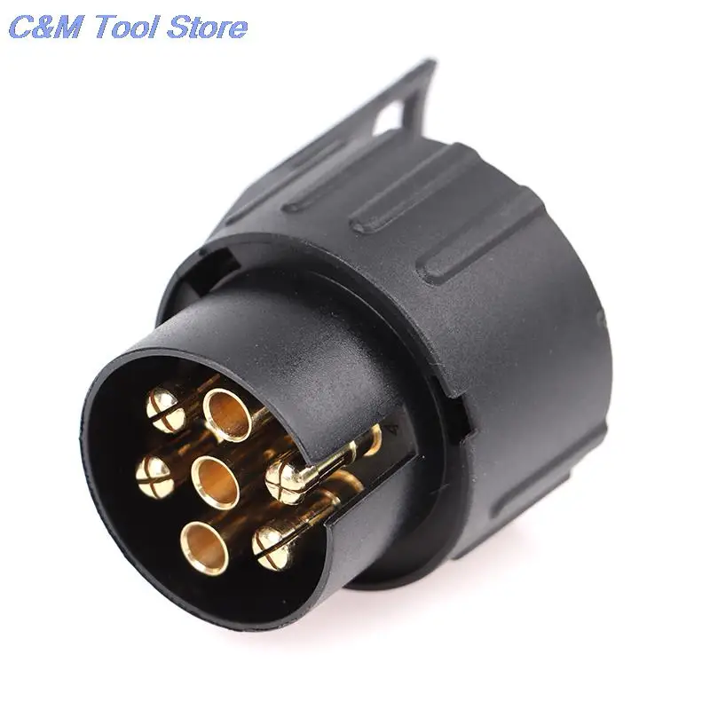 12V Plastic Trailer Adapter Connector 7 Pin To 13 Pin Caravan Electrical Converter Adaptor Towbar Towing Socket