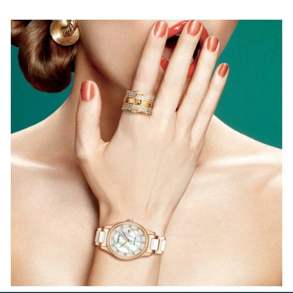 LOBINNI модные часы женские роскошные кварцевые часы с кристаллами и стразами для женщин романтический подарок водонепроницаемые часы с керамическим ремешком