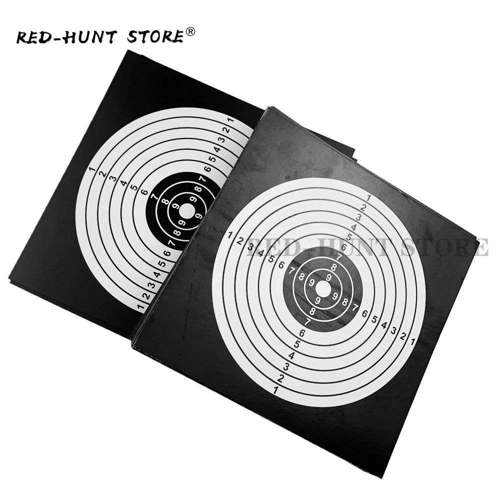 New 100pcs Target Papers 14x14 Tactical Vertical Square Target Airsoft Gun Slingshot Bullet for Hunting Shooting Accessories