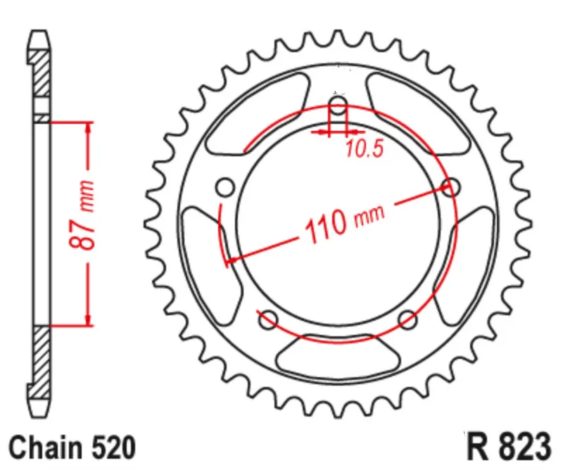 High Quality Silent Durable Motorcycle Rear Sprocket Gear For Suzuki GSR250 GSX250R GW250 DL250 GSF250 Bandit Katana Acrosse