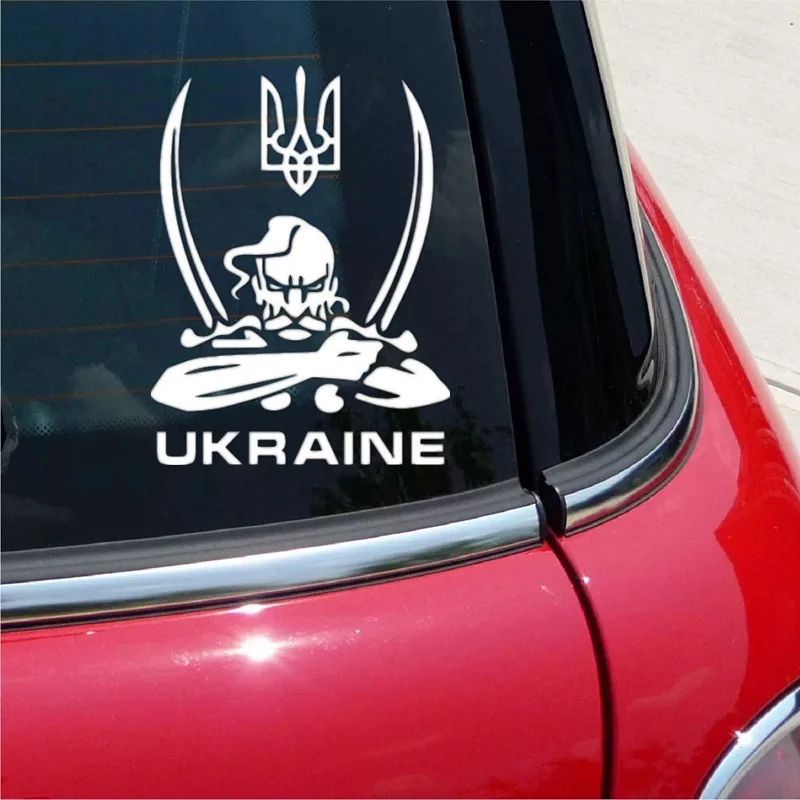 CK20004# cool UKRAINE adhensive vinyl car sticker waterproof car decal stickers on car truck bumper rear window choose size