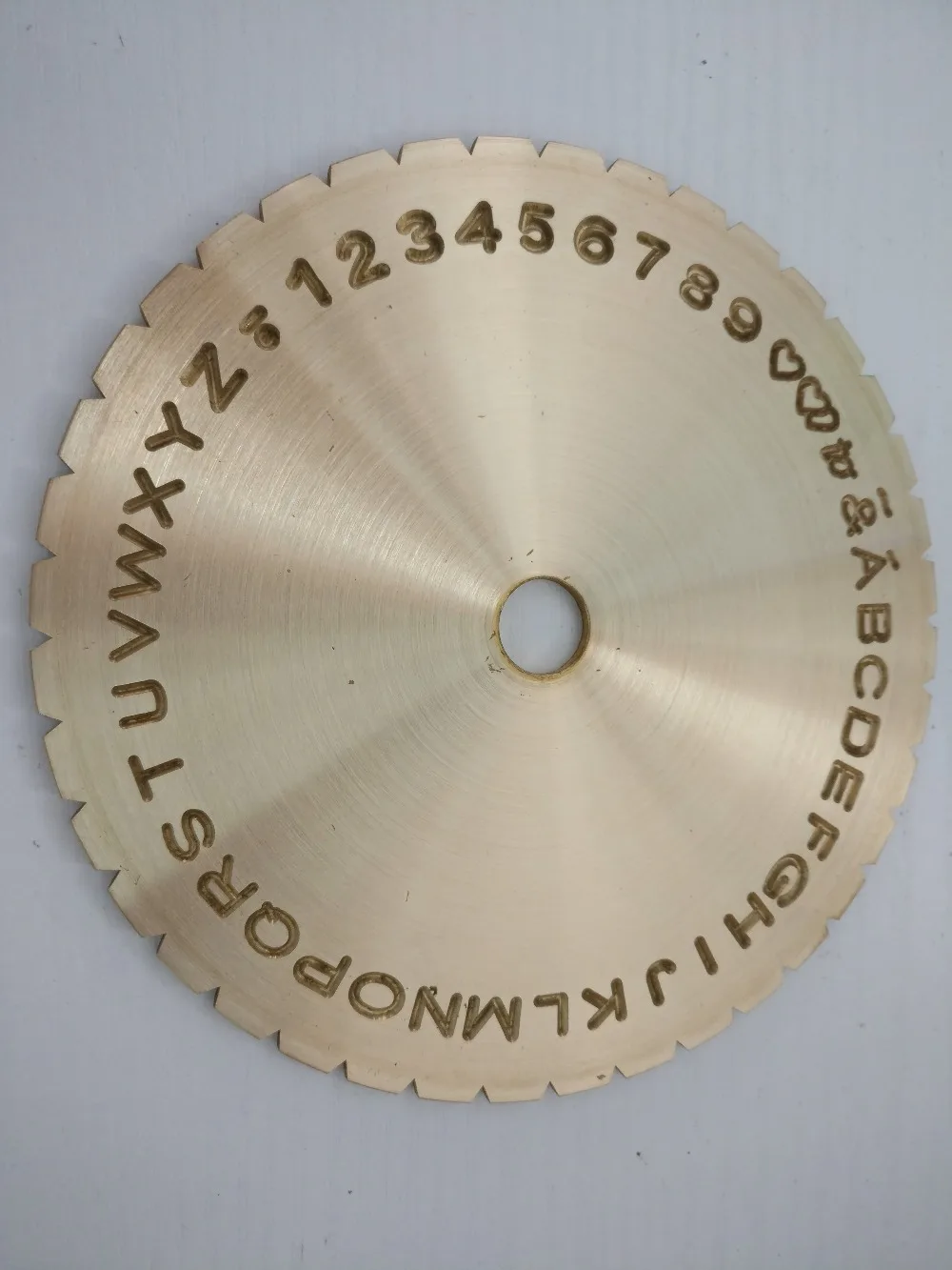 jewelers letter type dial font disc modern block inside ring engraving machine 12.2cm