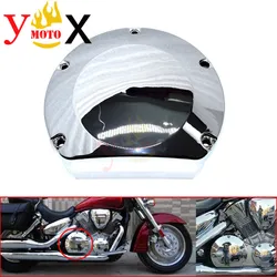 VTX 1300 Touring Motorcycle Chrome Right Engine Clutch Crankcase Cover Guard Protection Decal For Honda VTX1300 2003-2009 2004