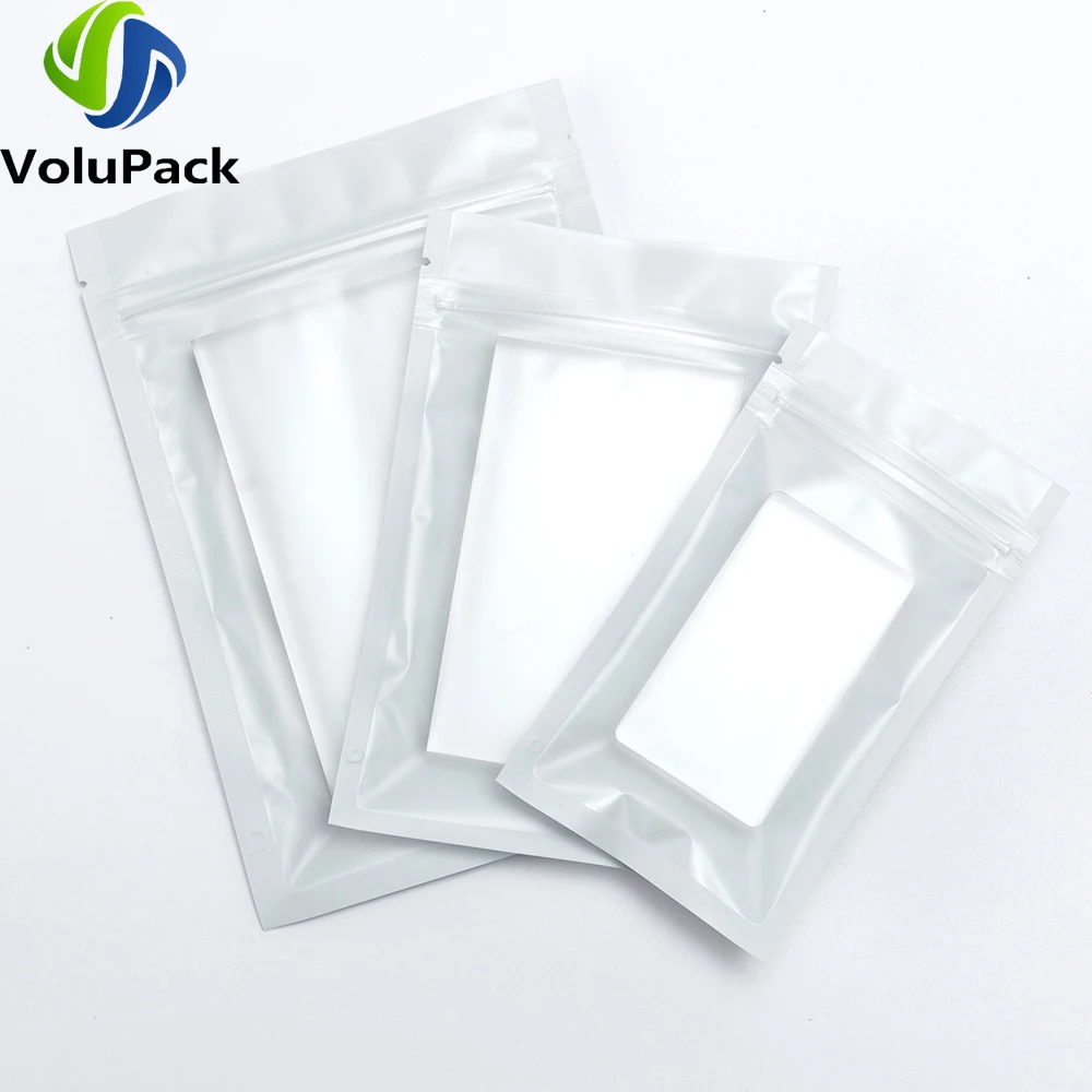 Mylar Pouches,Smell Proof Food Packaging Bags,Ziplock Storage Bags,Matte Aluminum Foil,Eco-friendly Plastic Bags with Tear Notch