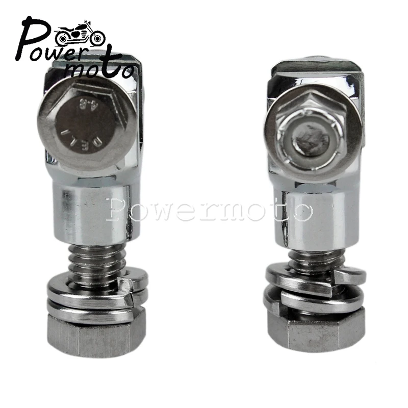 Universal Motorcycle Highway Pegs Pedal Bolt Mount Footpeg Clevis Clamp Footrest Adapter For Harley Custom Chopper Cafe Racer