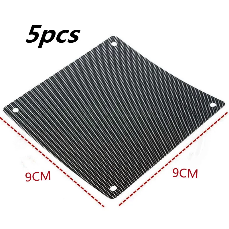 5Pcs 80Mm 90Mm 120Mm 140Mm Computer Pc Case Cooling Fan Dust Filter Mesh Net Cover computer Guard Pvc Koelventilator Antistofmaterialen Netto