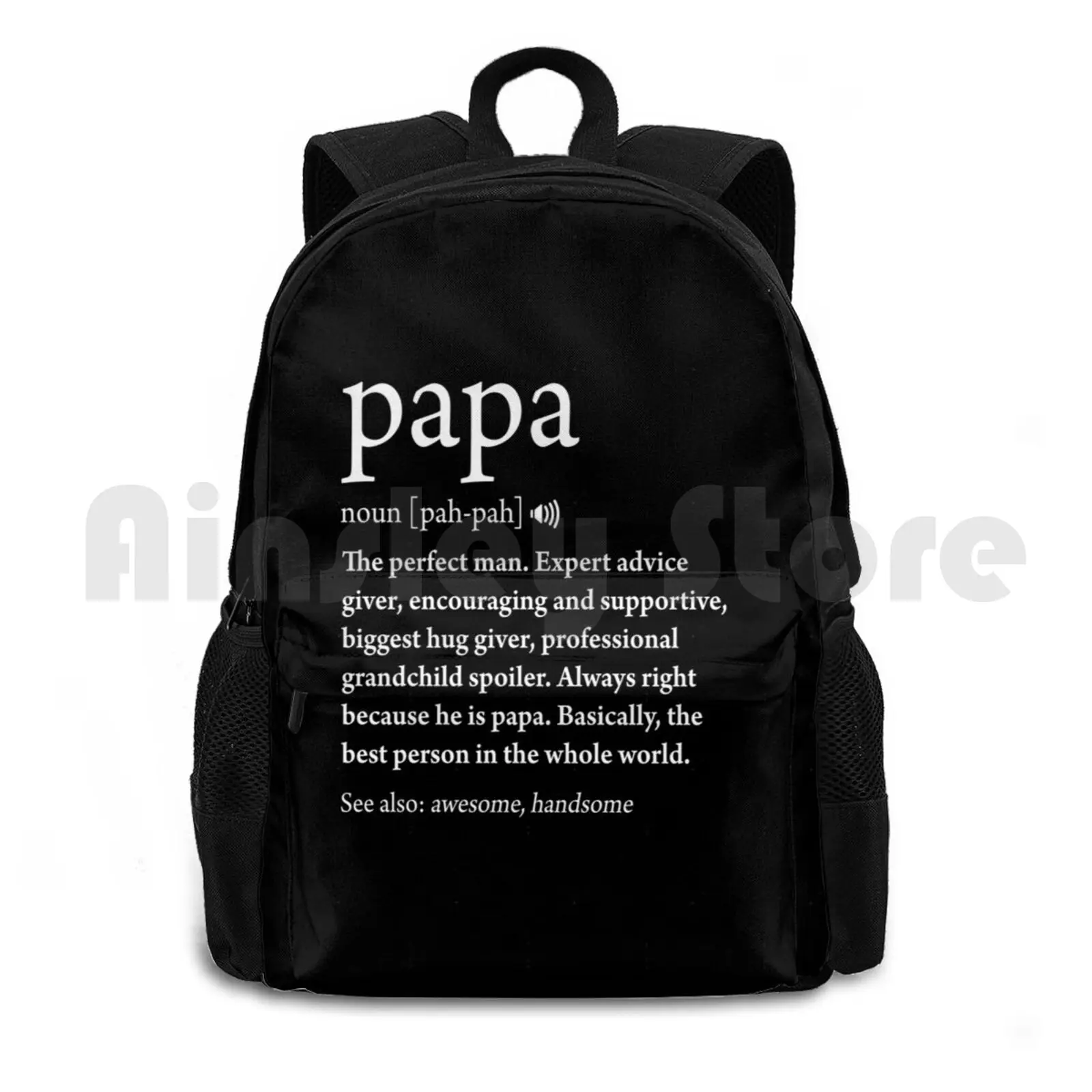 Papa Definition Fathers Day Gift Best Dad Cool Meaning Outdoor Hiking Backpack Riding Climbing Sports Bag Fathers Day For Dad