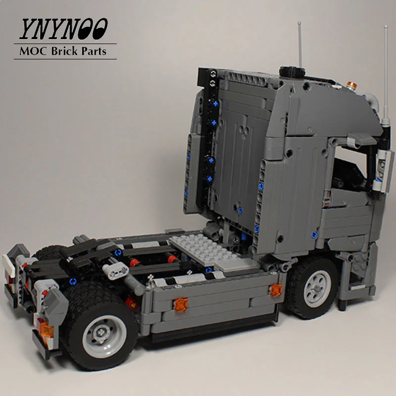 NEW 1073PCS Technical Truck Engineering Container Tractor Unit Building Blocks MOC Vehicle Car Bricks Educational Toys Gift