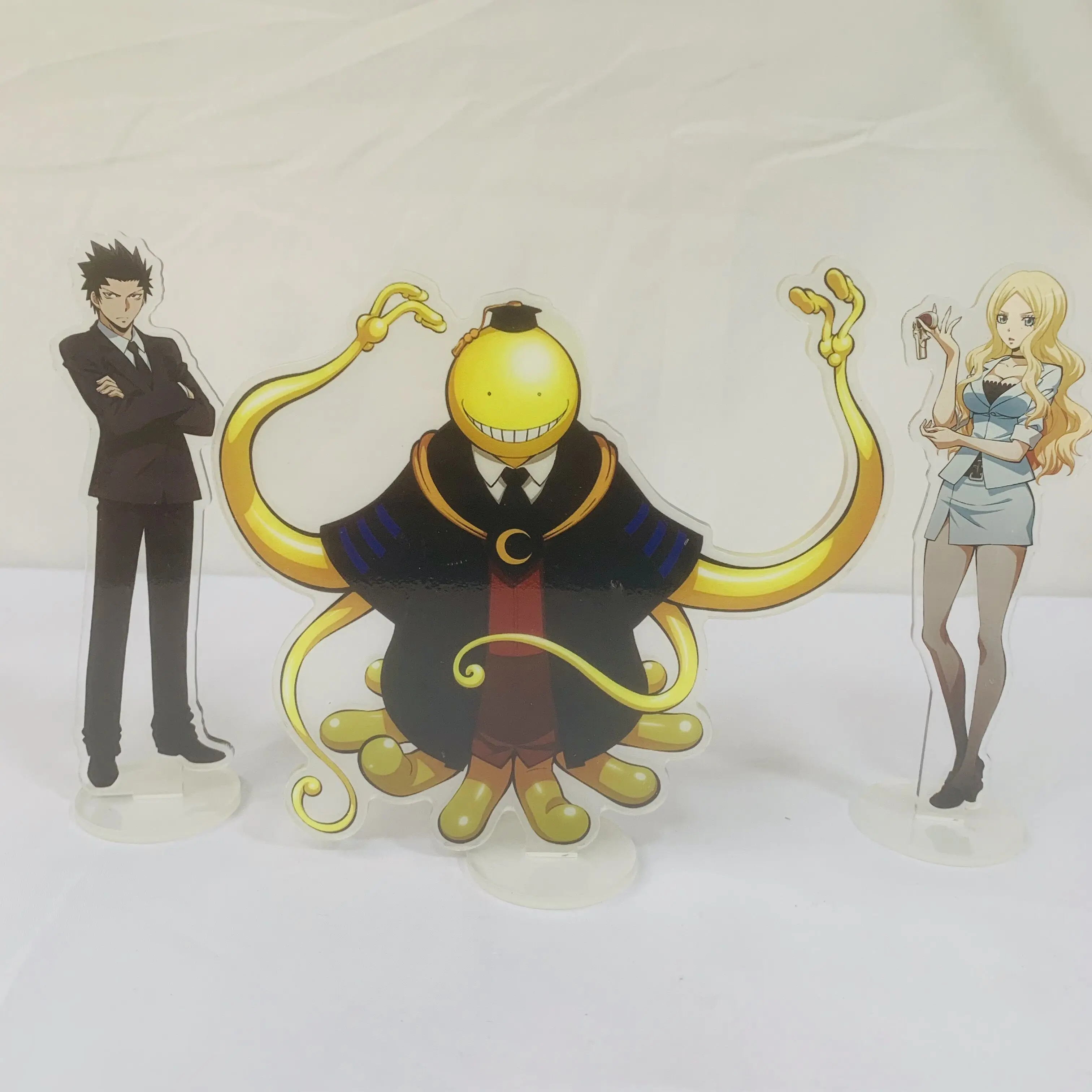 Anime Assassination Classroom Figure Korosensei Acrylic Stands Shiota Nagisa Kayano Kaede Character Model Desktop Decoration Toy