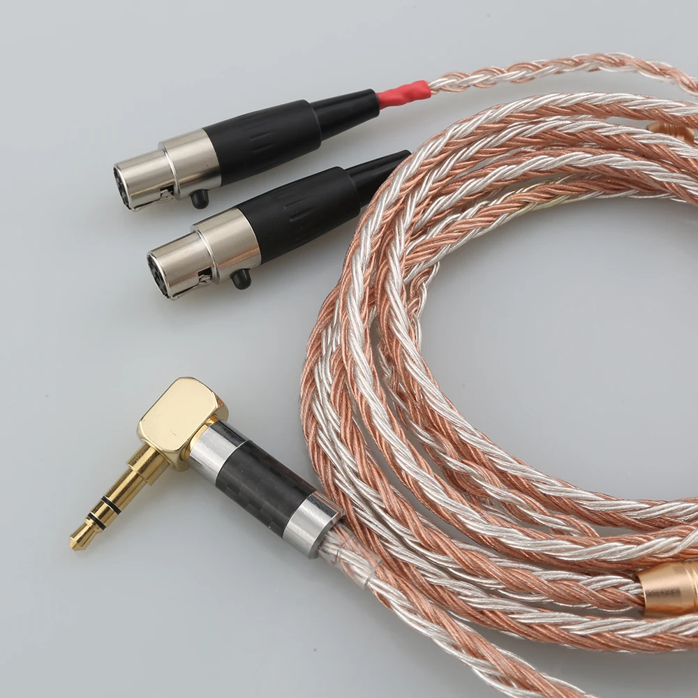 16 Cores Silver Plated XLR 3.5mm 2.5mm 4.4mm Earphone Headphone Cable For Audeze LCD-3 LCD-2 LCD-X LCD-XC 4z MX4 GX