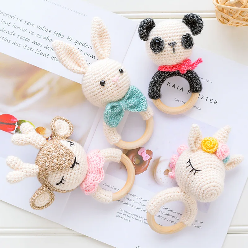 Knitting Yarn Baby Bell Crochet DIY Material Bag Hand Woven Doll Creative Gift Kit Including Everything Wool Balls Cotton Cords