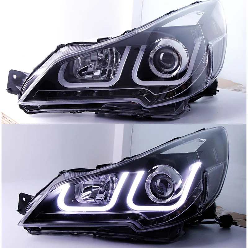 For Subaru Outback Headlights 2010 2011 2012 2013 2014 Legacy LED Head Lamp Angel Eye DRL Hid Bi Xenon Auto Accessories