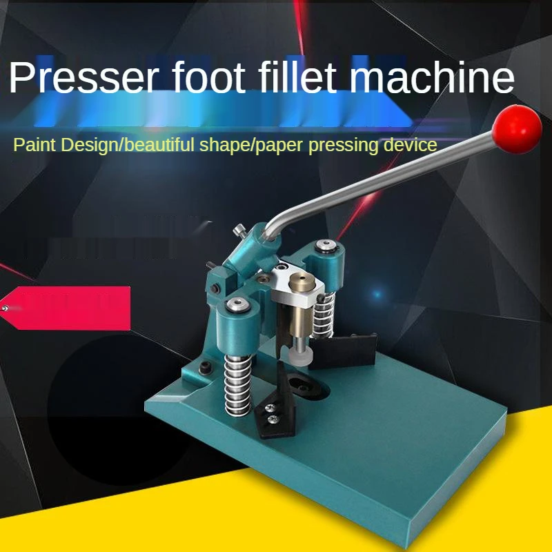 Pressure Paper Manual Fillet Machine Pvc Business Card Notebook Fillet Binding Equipment Heavy Pressure Corner Cutter