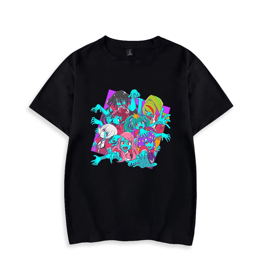 2021 zombie land saga minamoto sakura impressão férias verão rua graffiti estilo masculino/feminino camiseta novidade estilo de rua topos