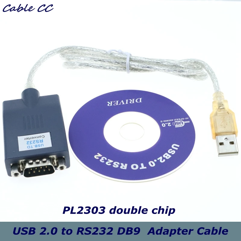 1 adet/USB 2.0 RS232 DB9 COM seri Port aygıt dönüştürücü adaptör kablosu PL2303 çift chip en iyi kalite daha hızlı