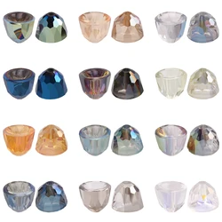 50Pcs Austria Crystal Pendant Bell Shape 8mm Glass Faceted Beads Crafts Meterial Jewelry Making Earing Supplier Accessories