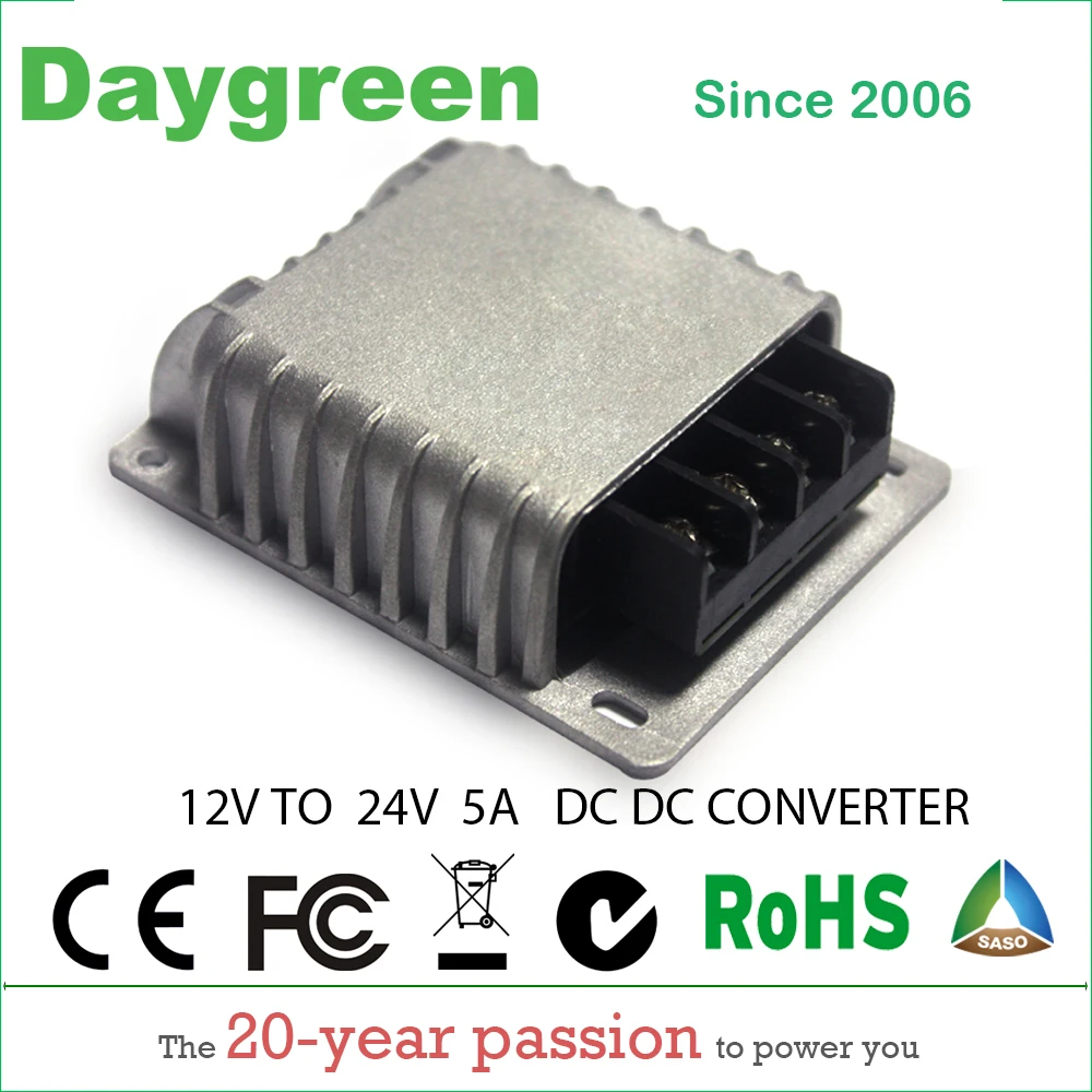 12V TO 24V 19V 3A 5A 8A 10A 15A 20A STEP UP BOOST DC DC CONVERTER VOLTAGE REGULATOR 28V CHARGER FOR LEAD-ACID Daygreen CE ROHS