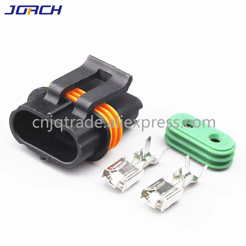 5 Set Delphi 2 Pin Female And Male Connector sealed automotive electrical connector 12033769  12034269 for Fan plug