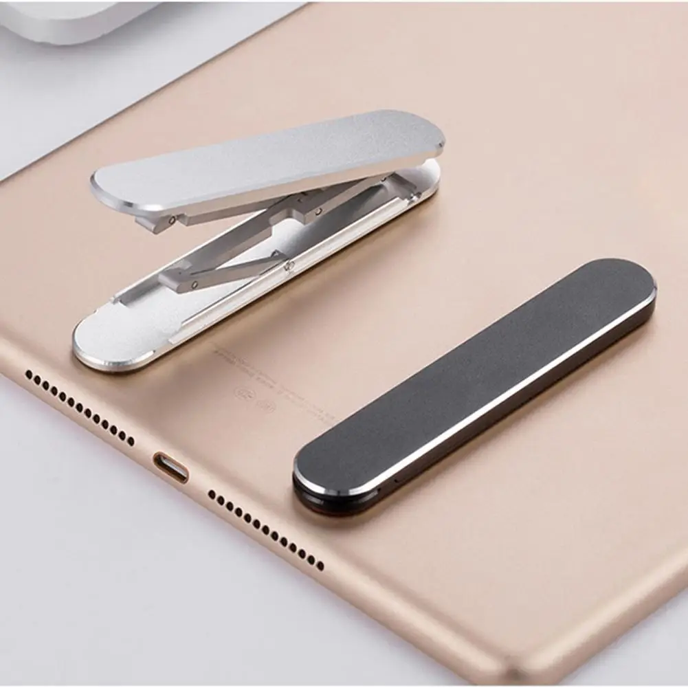 Tablet Kickstand Adjustable Aluminum Alloy Mini Foldable Tablet Stand Holder	for Living Broadcast