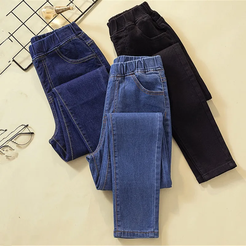 UHYTGF jeans eleganti moda donna vita alta matita pantaloni in Denim primavera alla caviglia casual sciolto femminile 5XL pantaloni di grandi dimensioni 1459