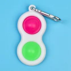 New Fidget Toys Popete Push Pop Bubbles Toys Anti-stress Pop Its Simple Dimple Squeeze Toys For Boys Girls Gift Keychain