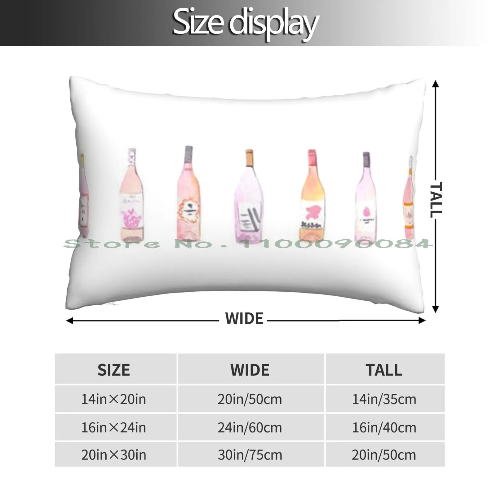 Wine Bottle Types Pillow Case 20x30 50*75 Sofa Bedroom Summer Flowers Wildlife Trees Green Landscape Nature Is Metal Nature