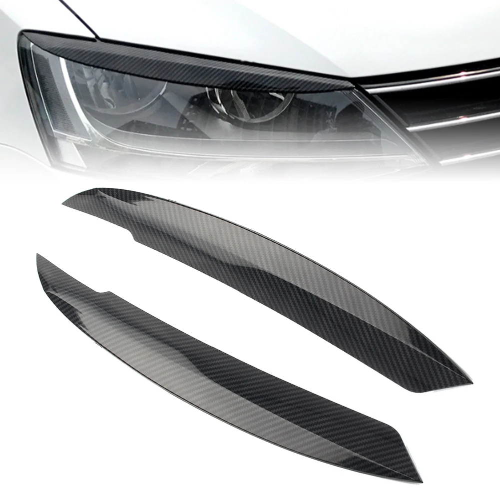 

ABS Car Headlight Eyelid Eyebrow Lip Trim Cover For VW Jetta MK6 Sagitar NCS 2010 2011 2012 2013 2014 2015 2016 2017 2018