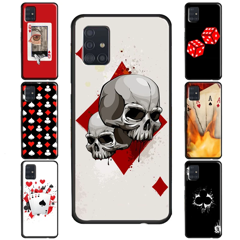 Poker Surreal Aesthetic Art Case For Samsung Galaxy S20 FE S22 S21 Ultra S8 S9 S10 Note 10 Plus S10e Note 20 Ultra