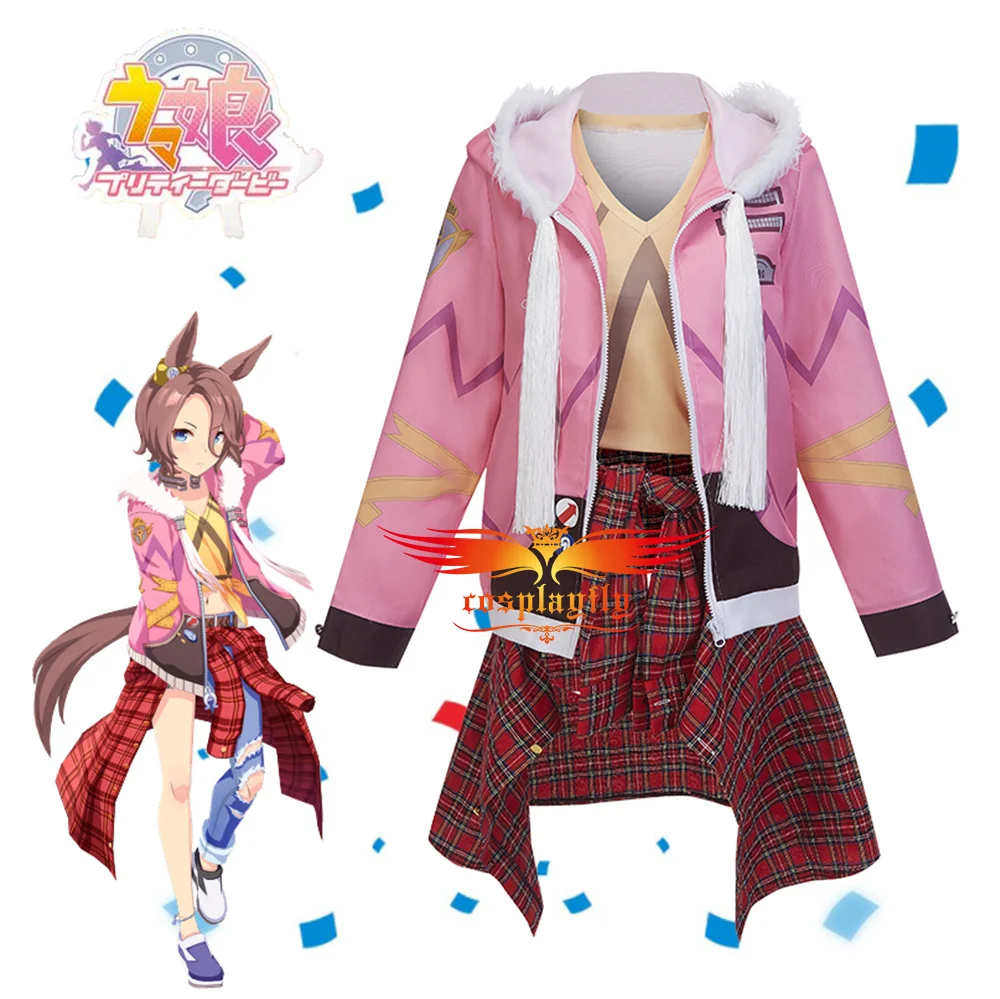 

Anime Umamusume: Pretty Derby Narita Taishin Cosplay Costumes Adult Women JK Uniform Jacket Blouse Vest Pink Hoodies Halloween