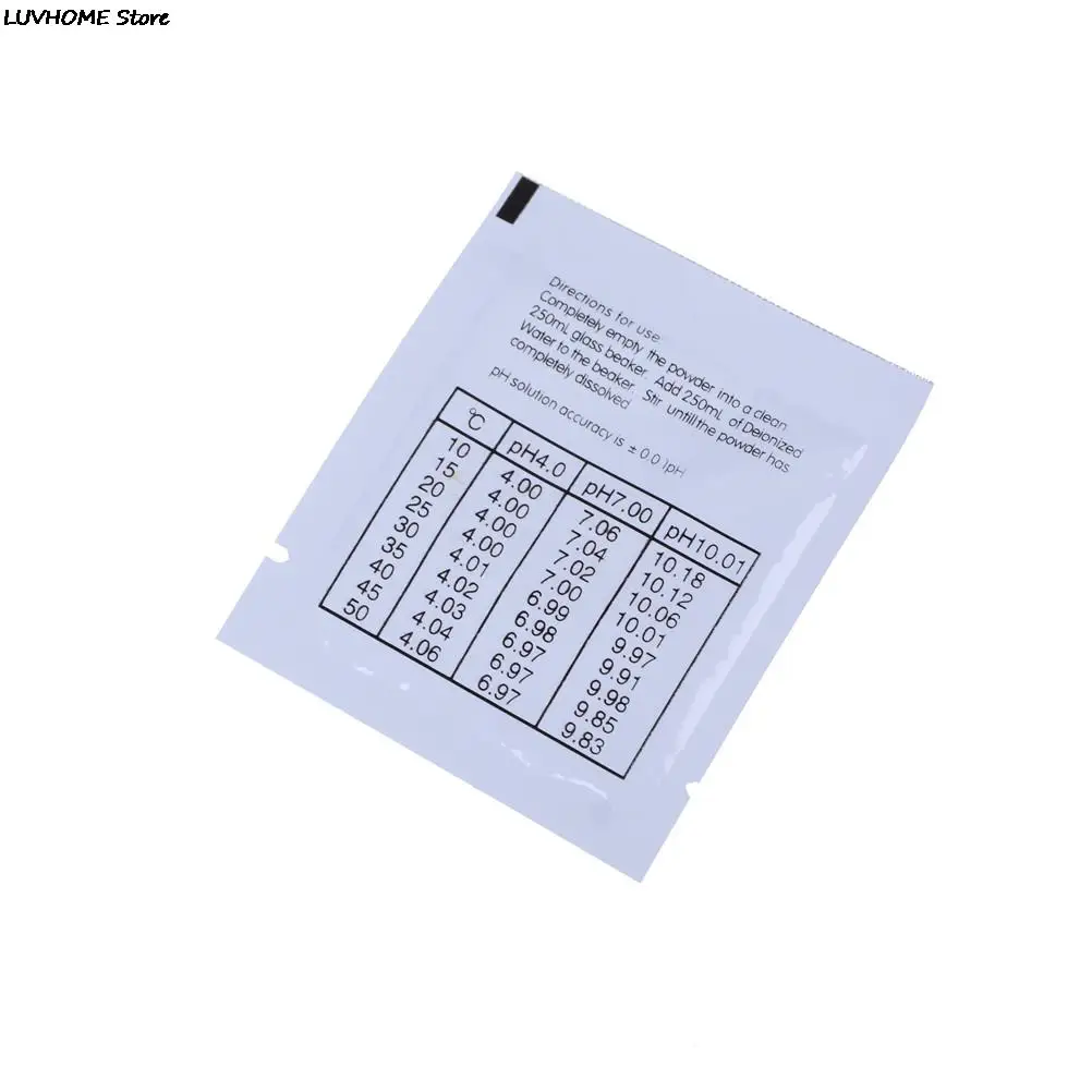 3 Bags/set  Point 4.01 7.00 10.01 Good Quality PH Buffer Solution Powder For PH Test Meter Measure Calibration