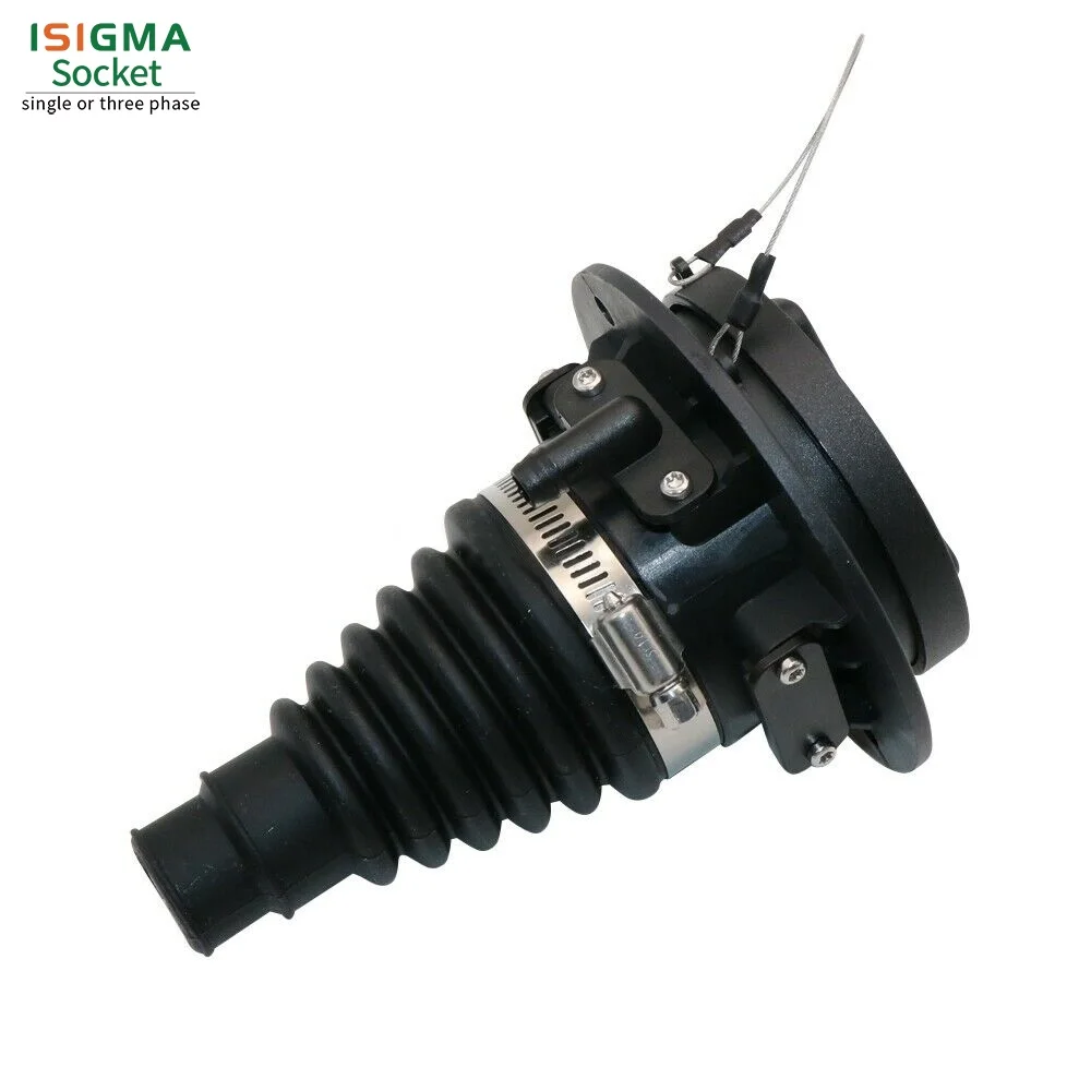 Sigma Type 2 Car Side EV Socket Charging Mode 16A 32A 110V-450V for Electric Vehicle Compatible All IEC 62196-2 Charger