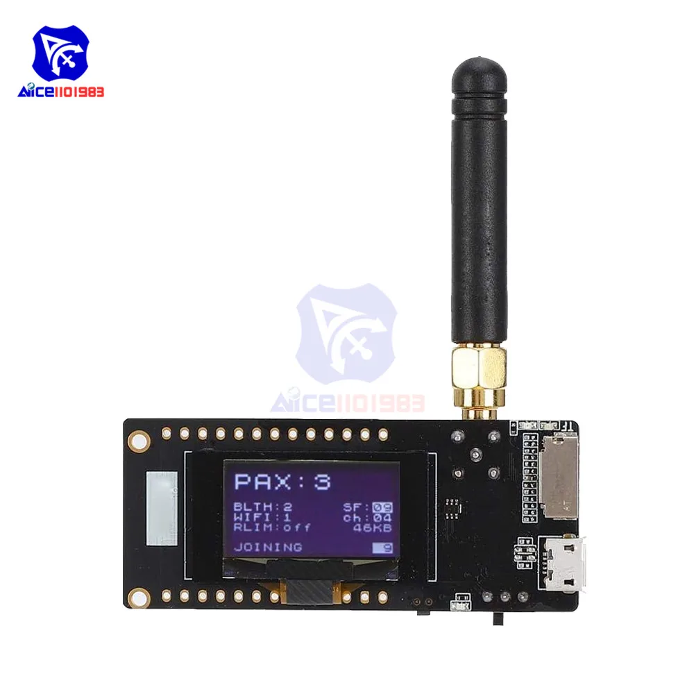 diymore LoRa32 V2.1 ESP32 0.96 Inch OLED LCD SD Card SMA Antenna IP5306 WIFI Bluetooth Module 868MHz/915MHz/433MHz for Arduino