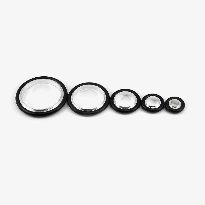 5Pcs Aluminium Center Bracket + Rubber O-ring for KF10 KF16 KF25 KF40 KF50 Vacuum Tri Clamp Fittings Pipe Clamp Triclamp