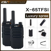 2pcs KSUN X65 Talkie Walkie Scanner UHF  Two Way Ham Radio Station Powerful Radio Receiver Comunicador Wireless Device