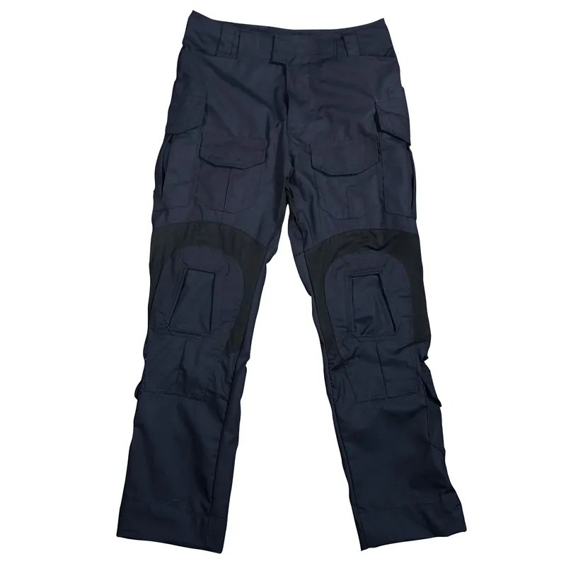 G3 Combat Pants with Knee Pads, Airsoft Trousers, Hunting Ranger, Dark Blue, Outdoor Sports