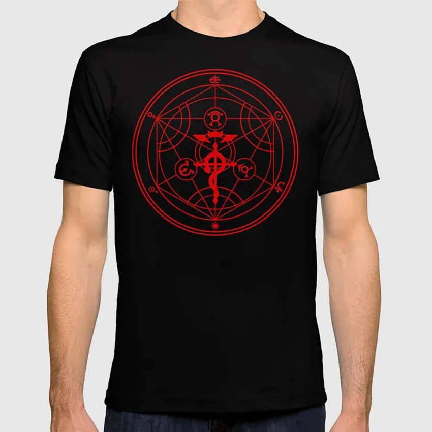 Alchemy T Shirt Anime Fma Vector Japan Fma Full Metal Alchemy Alchemist Transmutation Circle