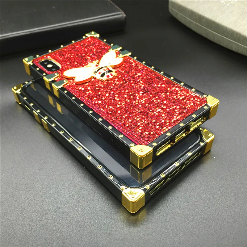 Luxury Glitter Cover Diamond Bee Phone Case for Xiaomi Redmi Note 13 PRO Note 11 PRO Note 12 13C 8 9 9A 9C 10 10A 10C 12C