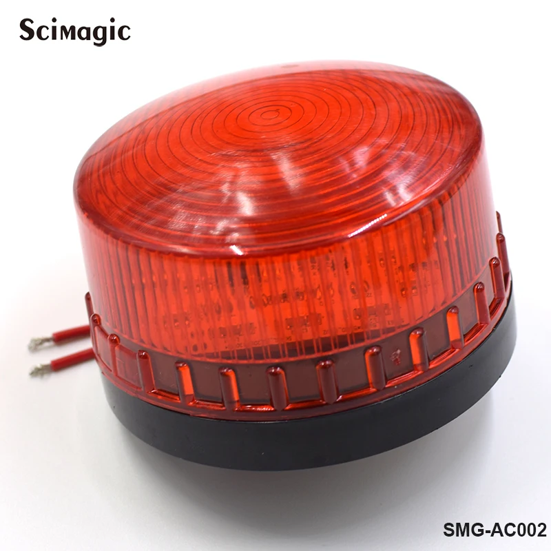 DC 12V or 24V LED gate flashing warning light, used for rotating swing door opener/obstacle signal flashing light