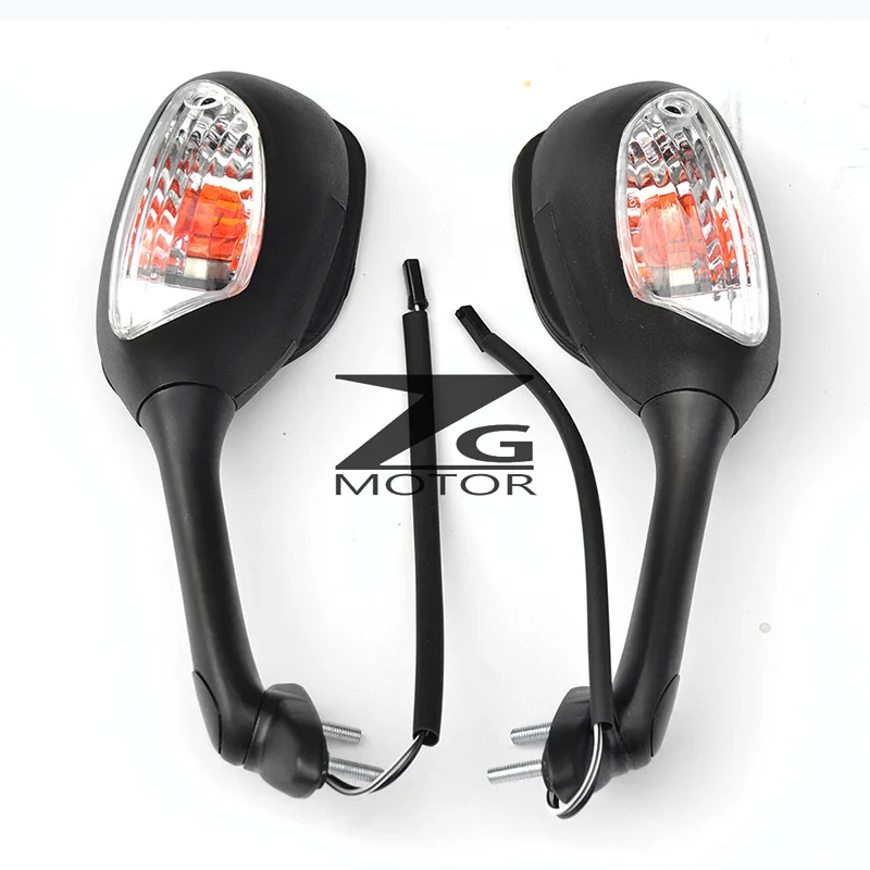 Rearview Turn Signal Rear View Side Mirrors Fit For SUZUKI GSXR600 GSXR750 2006-2010 GSXR1000 2005-2008 2007 2009 05 06 07 08 09