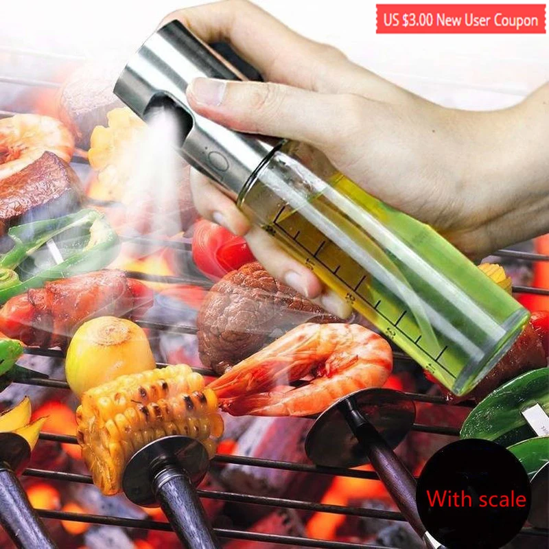 Kitchen Baking stainless steel Olive Oil Sprayer Oil Spray Empty Bottle Vinegar Bottle Oil Dispenser Cooking Salad BBQ WF713110