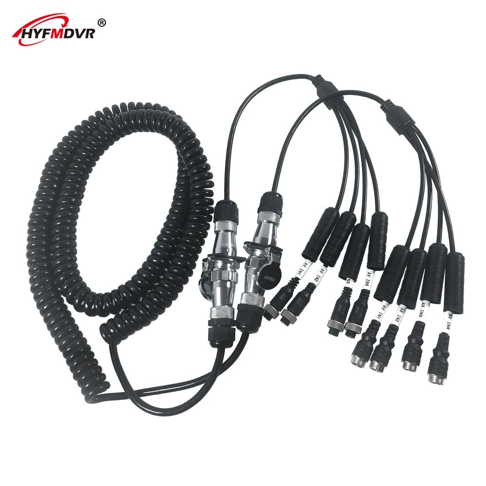 Car Truck Power Spring Wire Spiral Coiled Cable