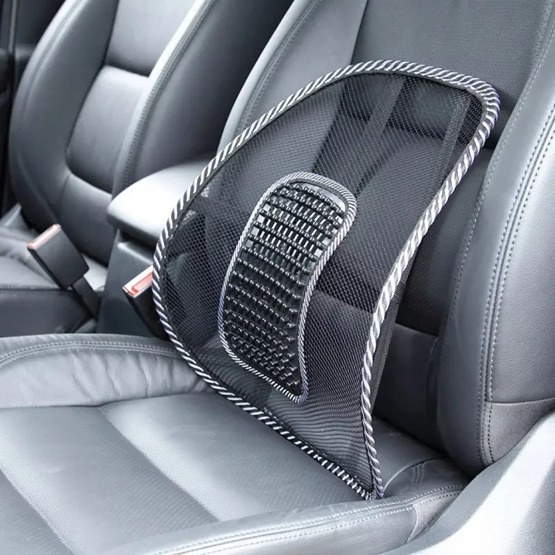 Universal Car Back Support Chair Massage Lumbar Support Waist Cushion Mesh Ventilate Cushion Pad for Car Office Home