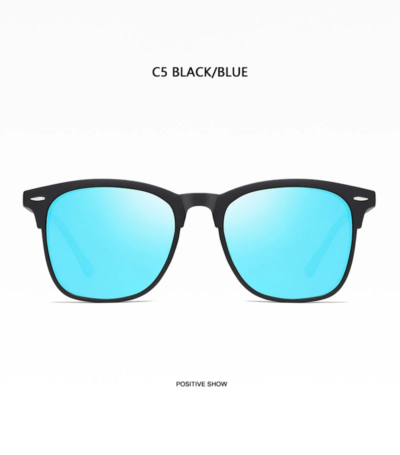Mode quadratische polarisierte Sonnenbrille Männer Frauen klassische Niet Sonnenbrille für Männer hochwertige Anti-Blend-Fahr schirme – Detail 19