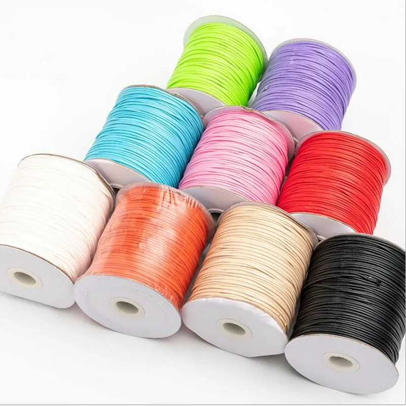 

10m PU Leather Waxed Cord Thread Cotton Cords String Strap Necklace Rope For Jewelry Making Bracelets Necklace DIY Jewelry Rope