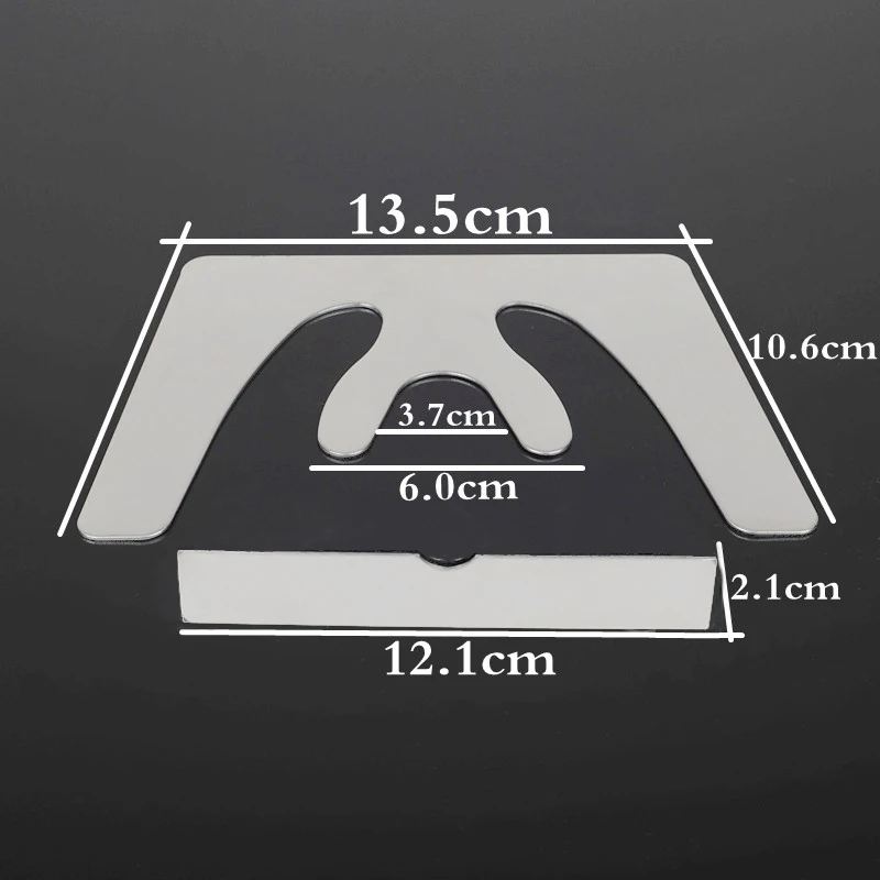 1 Set Dental Occlusal Plane Plate Maxillary Casting Jaw Fox 3D Autoclavable Mouth Guard Stainless Steel Oral Dentist Tool