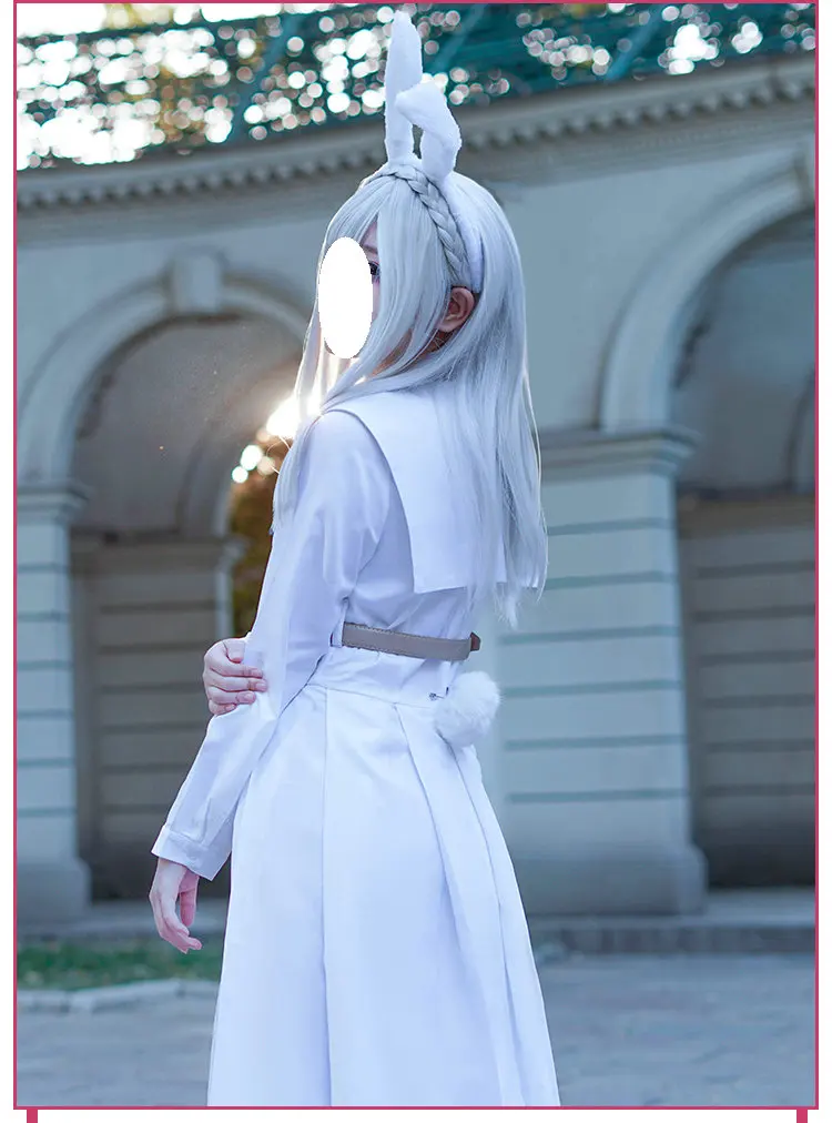 Beastars Haru White Rabbit Lolita Dress Wig Ears Women Japanese School Uniform Custom