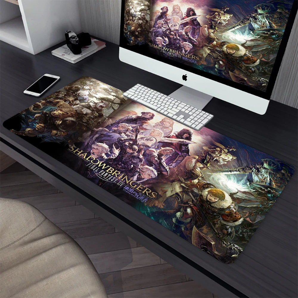 Final Fantasy XIV Online Large Gaming Mouse Pad Computer Mousepad PC Gamer Laptop Mouse Mat XXL Mausepad Keyboard Mat Desk Pad