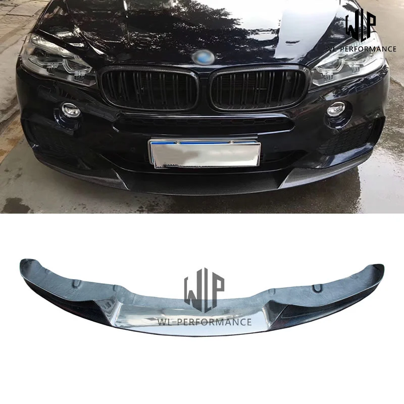 F15 Mt High Quality Carbon Fiber Front Lip Splitter Car Styling for Bmw X5 F15 Car Body Kit 2014-up