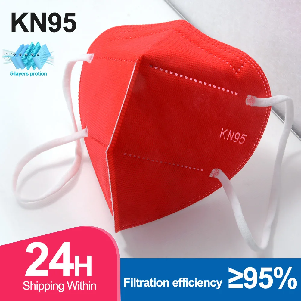 KN95 Macarillas Reusable FFP2หน้ากากสีฝุ่นหน้ากากป้องกันFFP2 Homologated KN95Mask Mascarillas FFP2Reutilizable