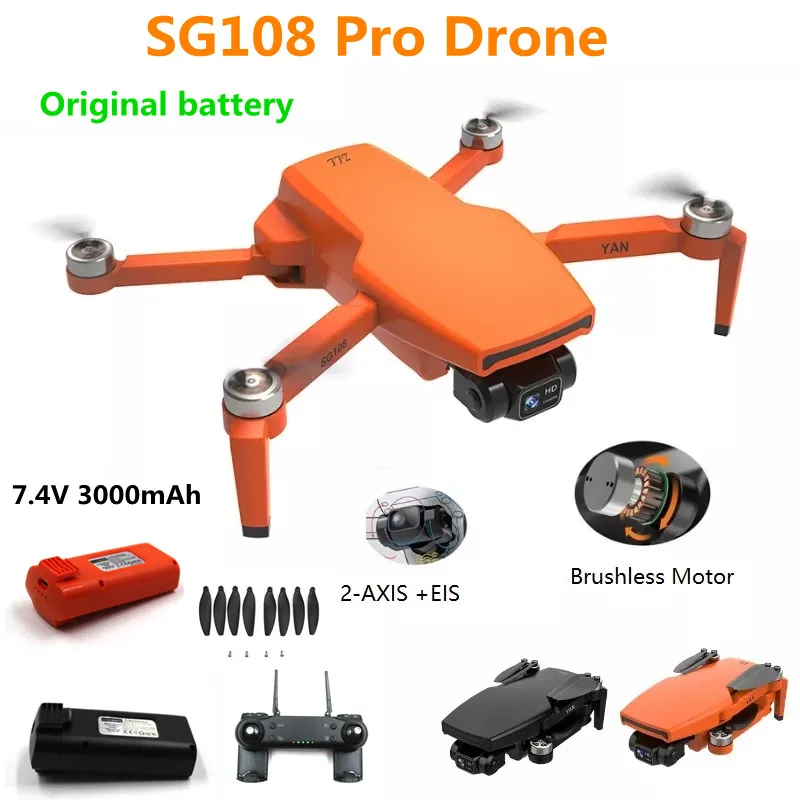 SG108 PRO Drone Battery 7.4V 3000 mAh /Propeller maple leaf / Arm /  For SG108 PRO Drone Spare Parts Original Accessories